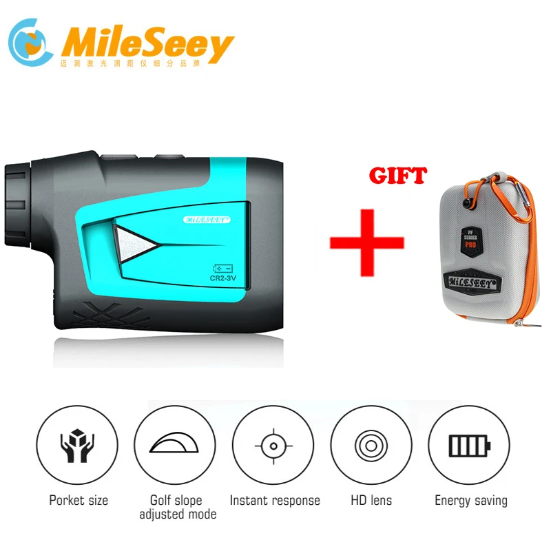 Mileseey PF210 600 м лазерный дальномер для гольфа мини гольф наклона регулируется режим
