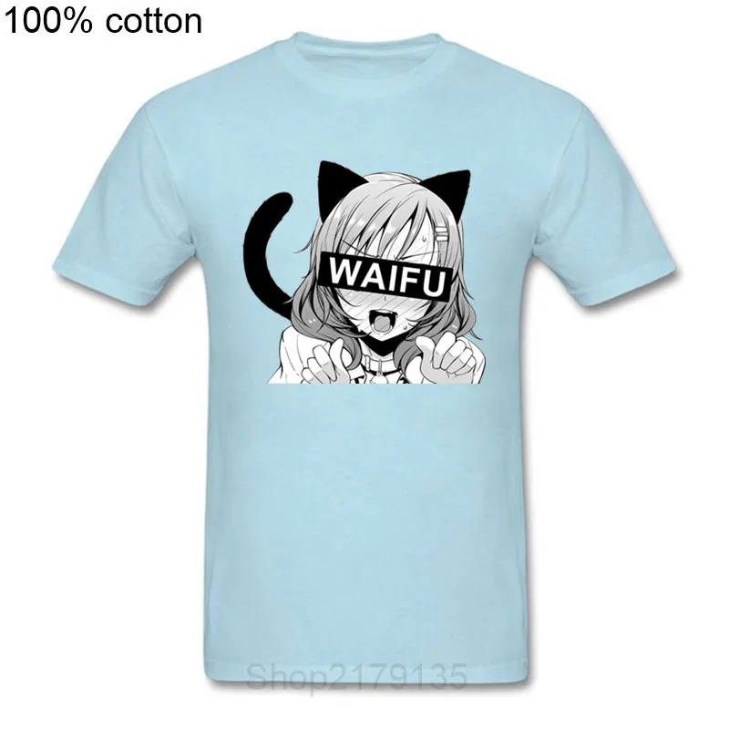 Kwaii Neko Girl Waifu Аниме рубашка homme сексуальная косплей мультфильм аниме Мальчики