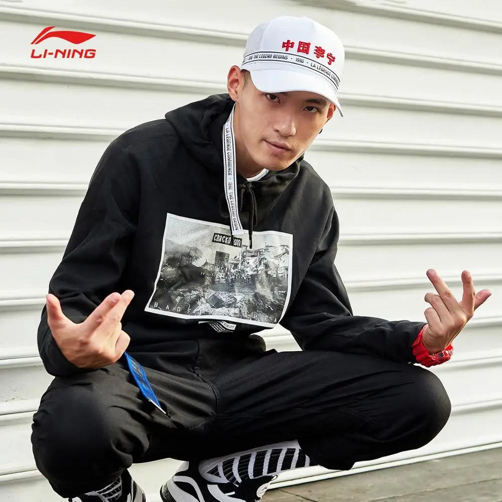 Li-Ning Men BAD FIVE Basketball Hoodie Sweater Regular Fit Comfort Hooded Coat Sports Tops AWDN335 CJAS18 | Спорт и развлечения