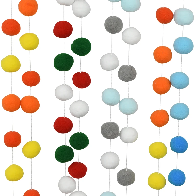 Гирлянда с помпоном 3 см баннер в скандинавском стиле настенное украшение для