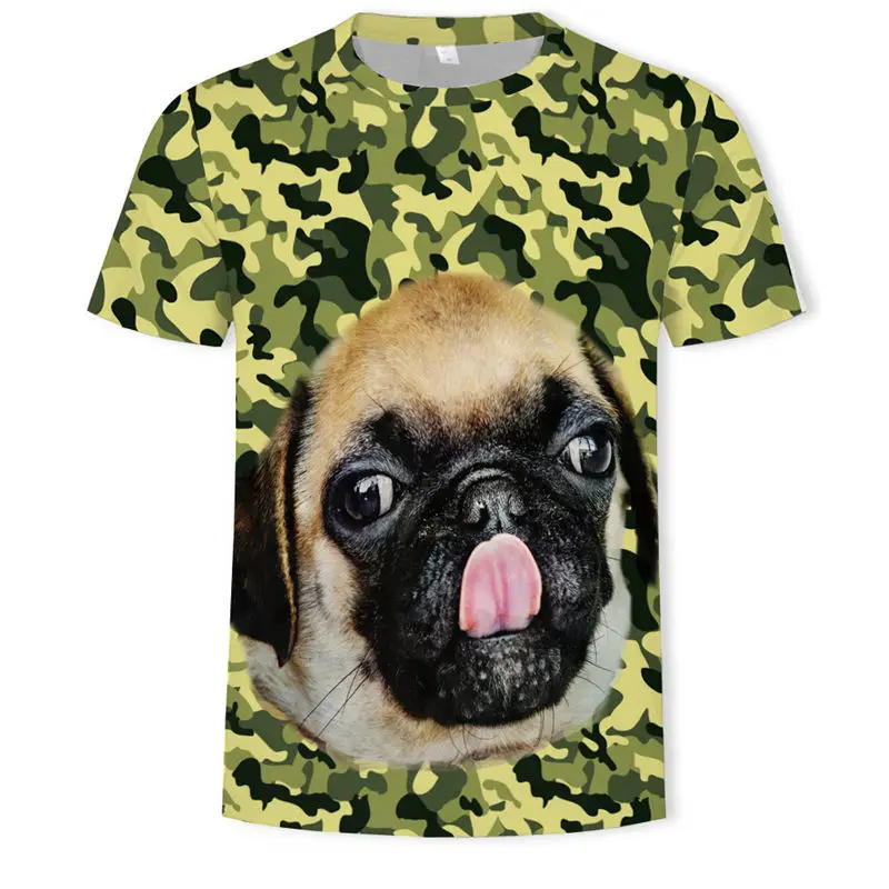 Футболки с рисунком собаки модные футболки летние коротким рукавом женские