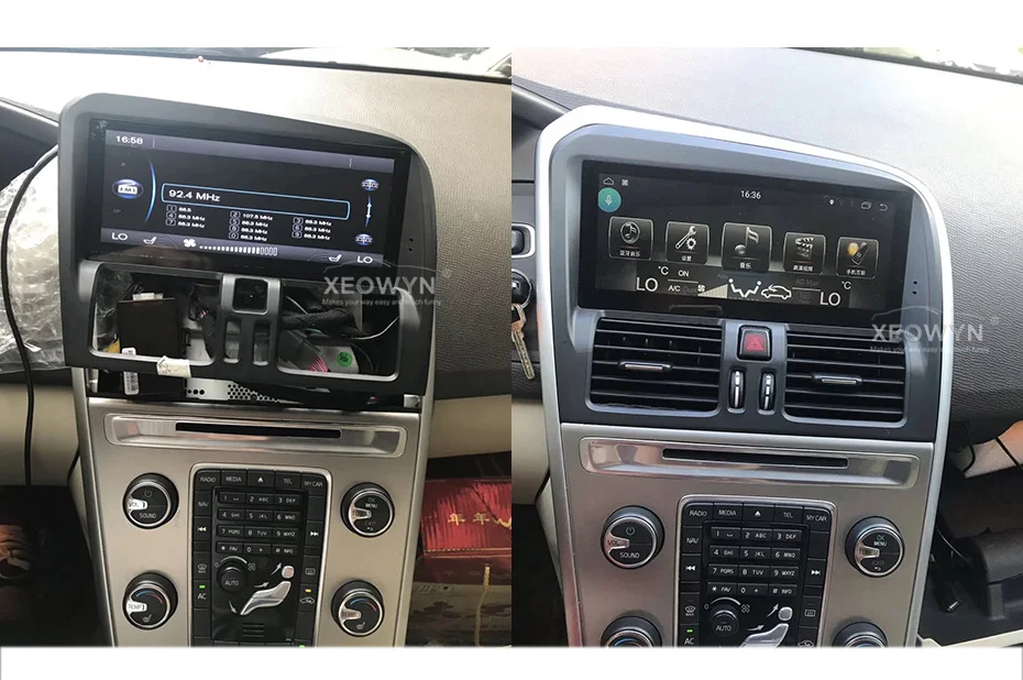8,8 дюймов RAM2G Android 8,0 PX6 Автомагнитола стерео для Volvo XC60 2009- gps навигация поддержка поездки informaiton full touch