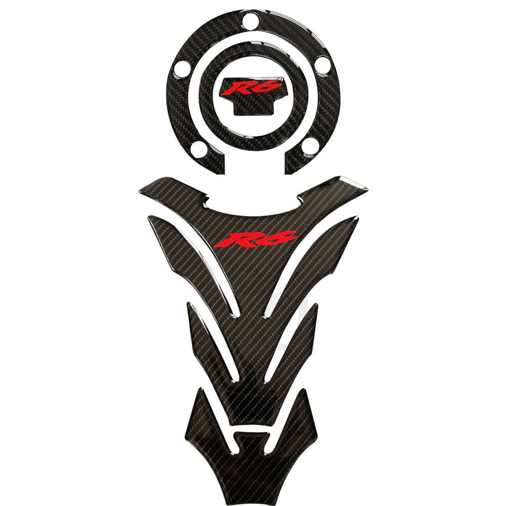 Для Yamaha YZF R6 YZFR6 YZF600 2003 2004 2005 наклейка на бак масляный газ Крышка тройной зажим