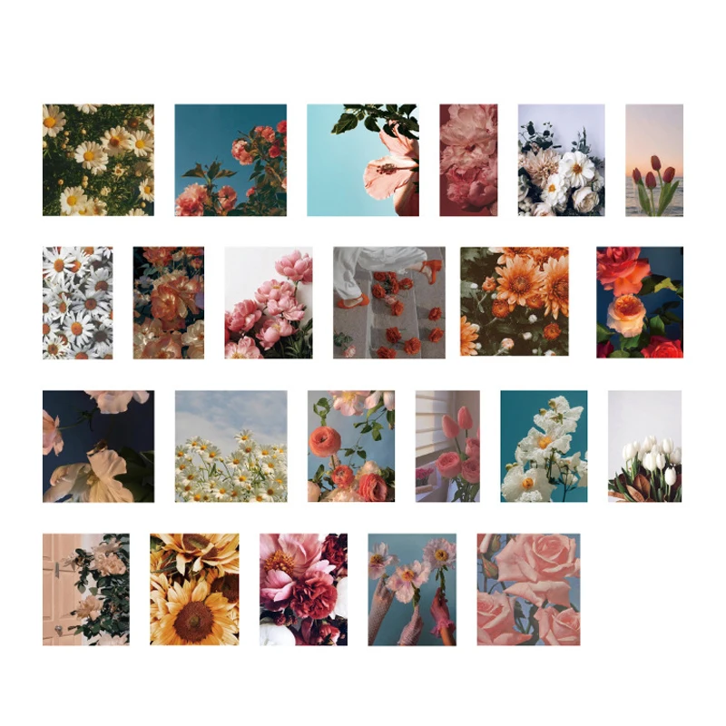

46Pcs/box Vintage Sunflower Stationery Sticker Scrapbooking Seal Creative DIY Diary Journal Decorative Adhesive Paper Supplies