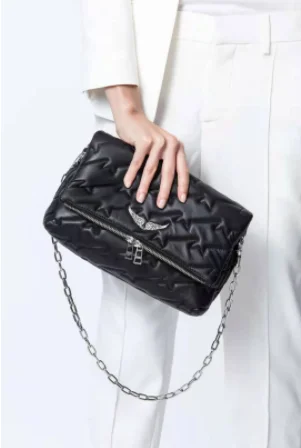 

Женская сумка-мессенджер из натуральной кожи с украшением в виде крыльев, модная сумка на одно плечо с цепочкой и ремешком