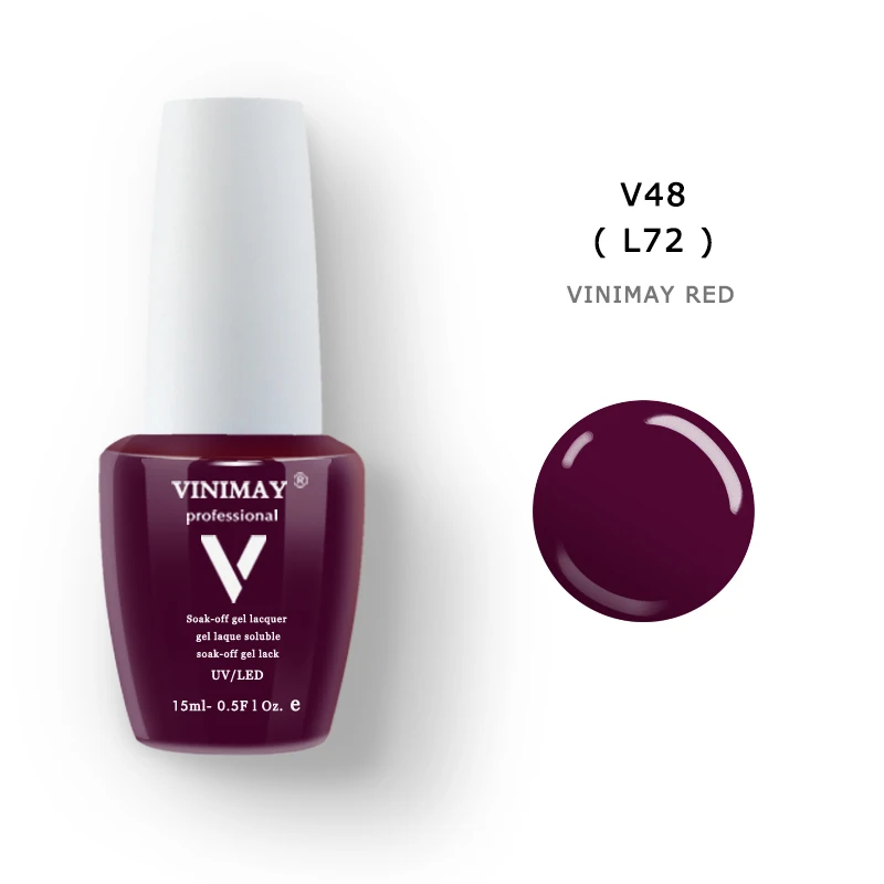 V48 VINIMAY 96 цветной гель лак для ногтей, Гелевый лак гель Varnis Gellak лак набор праймеров Замачивание опий УФ гель лак для ногтей салон искусства 15 мл - Цвет: V48