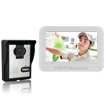 Video Door Intercom Entry System Kit Wired Video Doorbell Phone Rainproof Call Panel IR Camera for Home Villa Building Apartment