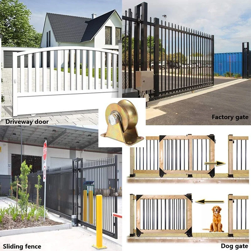 4 шт. 2 дюймовые U образные ролики для прокатных ворот промышленные