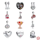 Женский браслет-Шарм Pandora, Серебристый браслет-Шарм в виде черепа