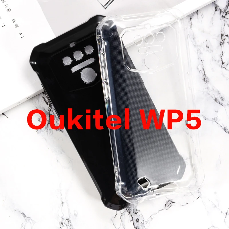 Прозрачный чехол для телефона Oukitel WP5 Pro IP68 силиконовый ультра прозрачный мягкий