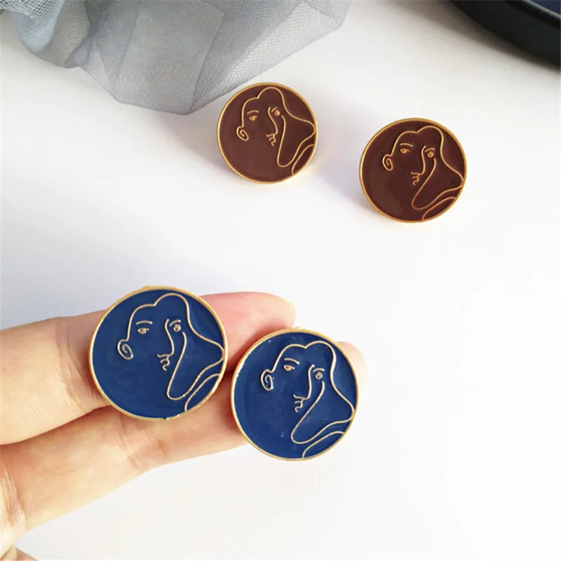 

2019 new design exaggerated abstract hip-hop girl party jewelry earring punk female students Women's fashion earrings