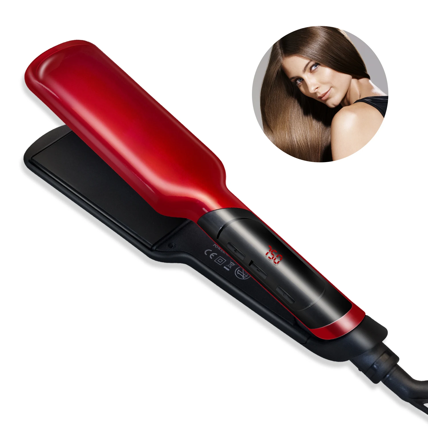 

Professional Hair Straightener Flat Iron Hair Electric Women Smooth Hair Styling Tools Ceramic Coating Hair Straightening Iron