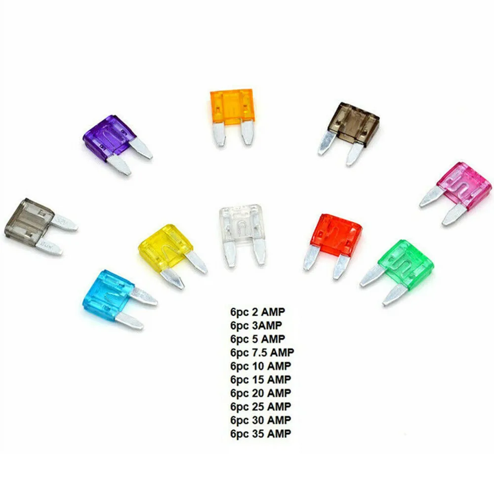 

Zinc Alloy + Plastic Blade Fuse 2-35 AMP Insurance 110 Pcs Mixed Assortment Fuse Small Standard Size