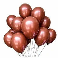 20pcs 10inch brown latex balloon inflatable helium air globos wedding valentines romantic bedroom decoration birthday party kid