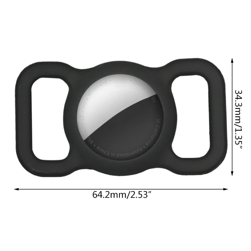 

C9GD Pet Silicone Protective Case for -Apple Airtag with Luminous Light GPS Finder Dog Cat Collar Loop, Anti-lost Accessories
