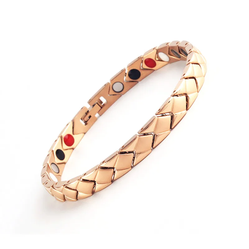 Браслеты из нержавеющей стали с 4 элементами для мужчин и женщин магнитные