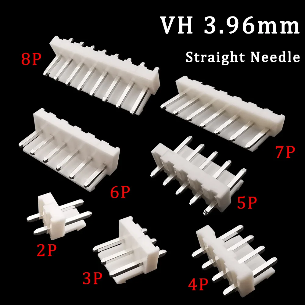 20/50/100Pcs JST VH3.96 Connector VH3.96mm Pitch 2/3/4/5/6/7/8P Male Plug Material Lead Straight Needle Pin Header Jack Terminal images - 6