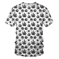 fashion natural weeds 3d printe men t shirts casual short sleeve t shirt for men hip hop oversized t shirt o neck soft elastic