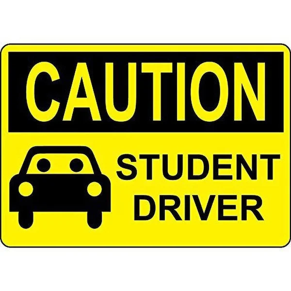 

Caution Student Driver Tin Sign art wall decoration,vintage aluminum retro metal sign,