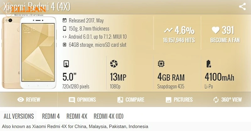 Акция Catteny 5,0 дюймов lcd для Xiaomi Redmi 4X lcd дисплей кодирующий преобразователь сенсорного экрана в сборе 4X дисплей с рамкой