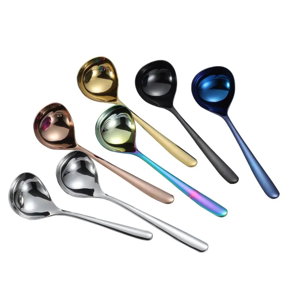 1 шт. бытовая нержавеющая сталь ложка для супа лапши длинная ручка ковш кухонные