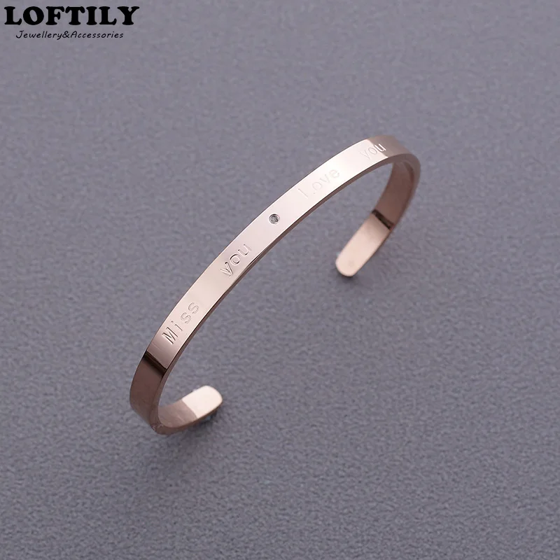 Браслеты-манжеты Daimond из нержавеющей стали 5 мм подарок для женщин браслеты