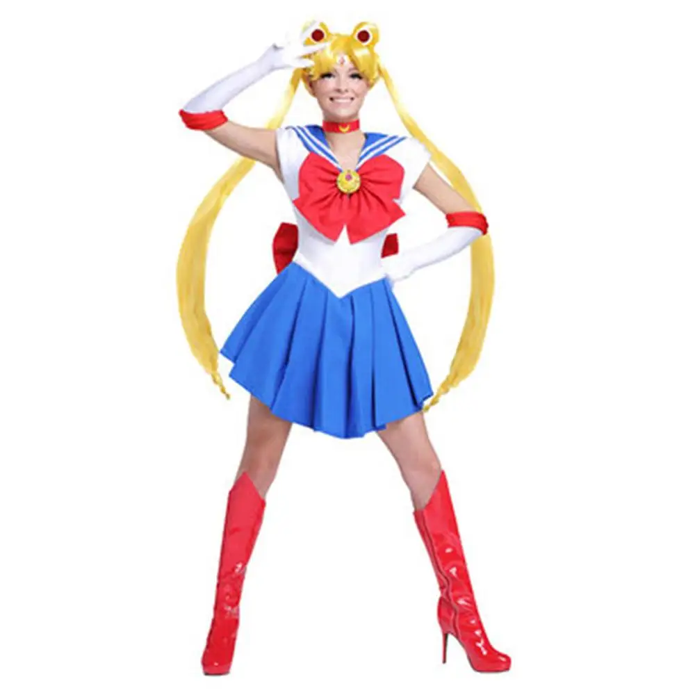 

Anime Sailor Moon Tsukino Usagi Cosplay Costume Dress For Girls Halloween Party Costume