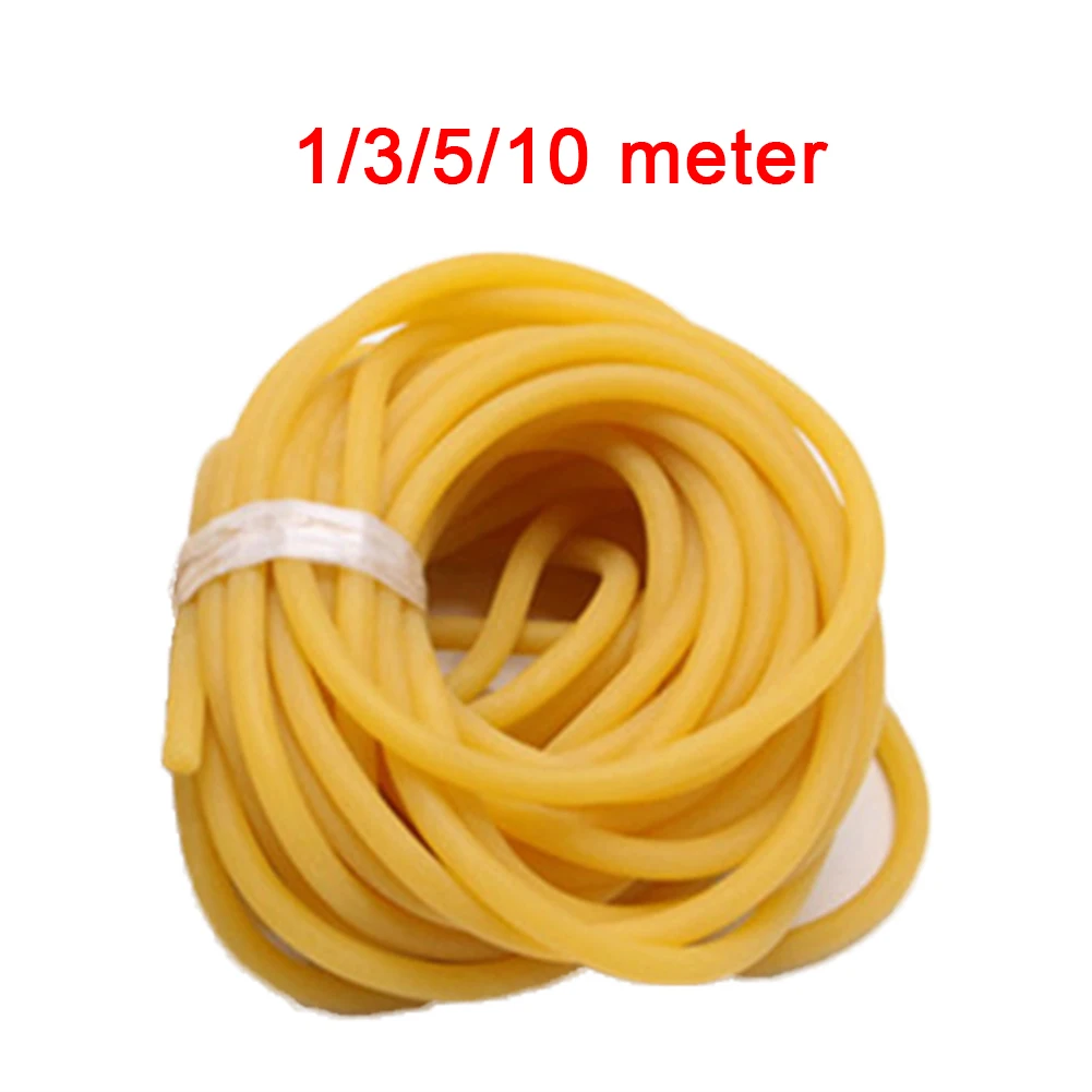 

Good Elasticity 1~10M Natural Elastic Solid Latex Rubber Band Tube, Used For Hunting, Camping, Shooting Slingshot Outdoor Target