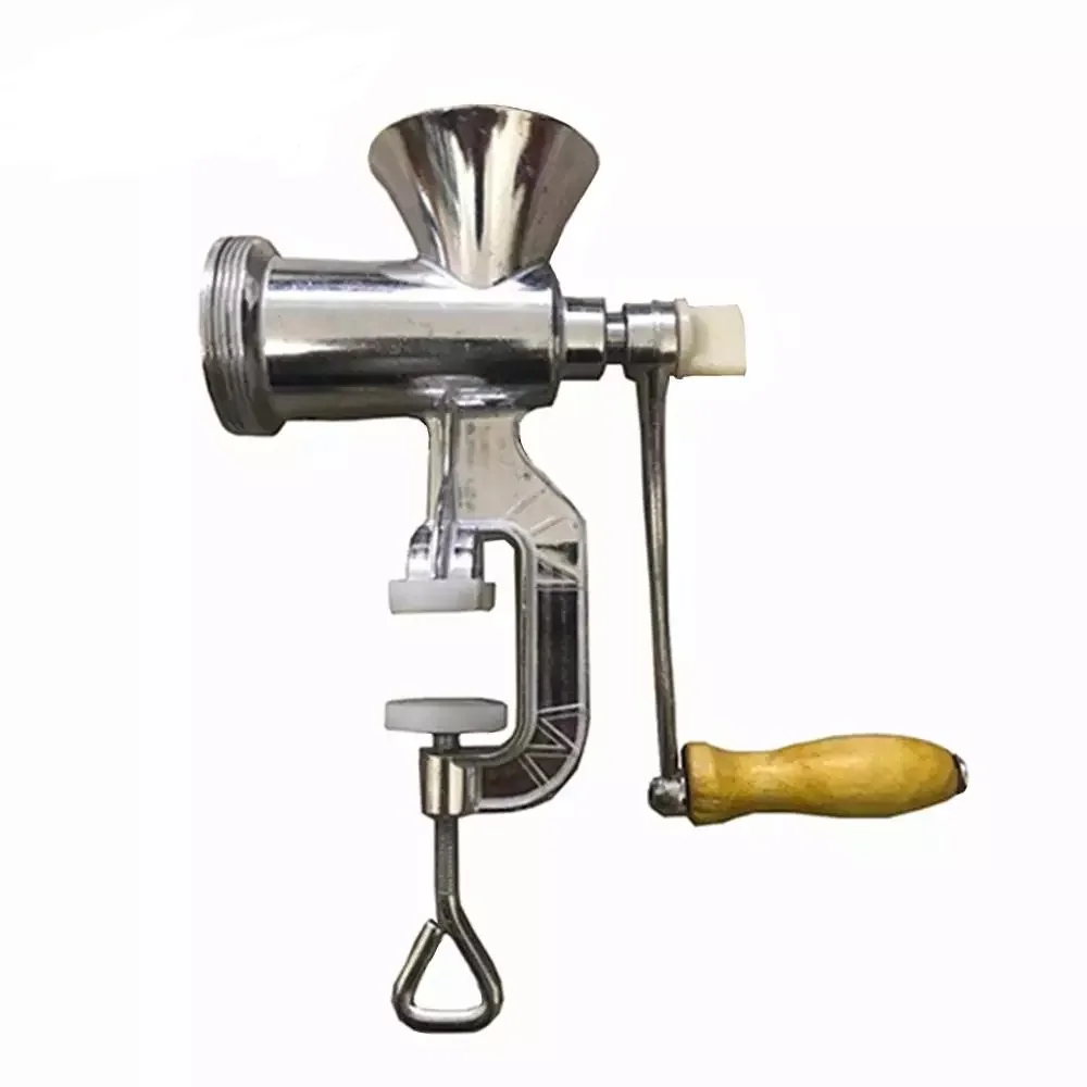 

Manual Meat Grinder Aluminum alloy, Sausage Filler Filling Machine Pork Beef Chicken Rack with Two Enema Mouths for Kitchen New