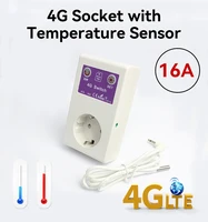 gsm 4g lte app remote control smart power plug switch eu socket power fail alarm temperature control