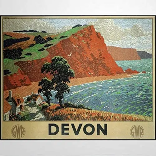 

Vintage Devon by Rail Custom Aluminum Metal Sign