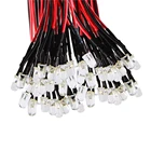 10 шт., светодиодные лампы 20 см, 3 мм, 5 мм, 5 В, 12 В