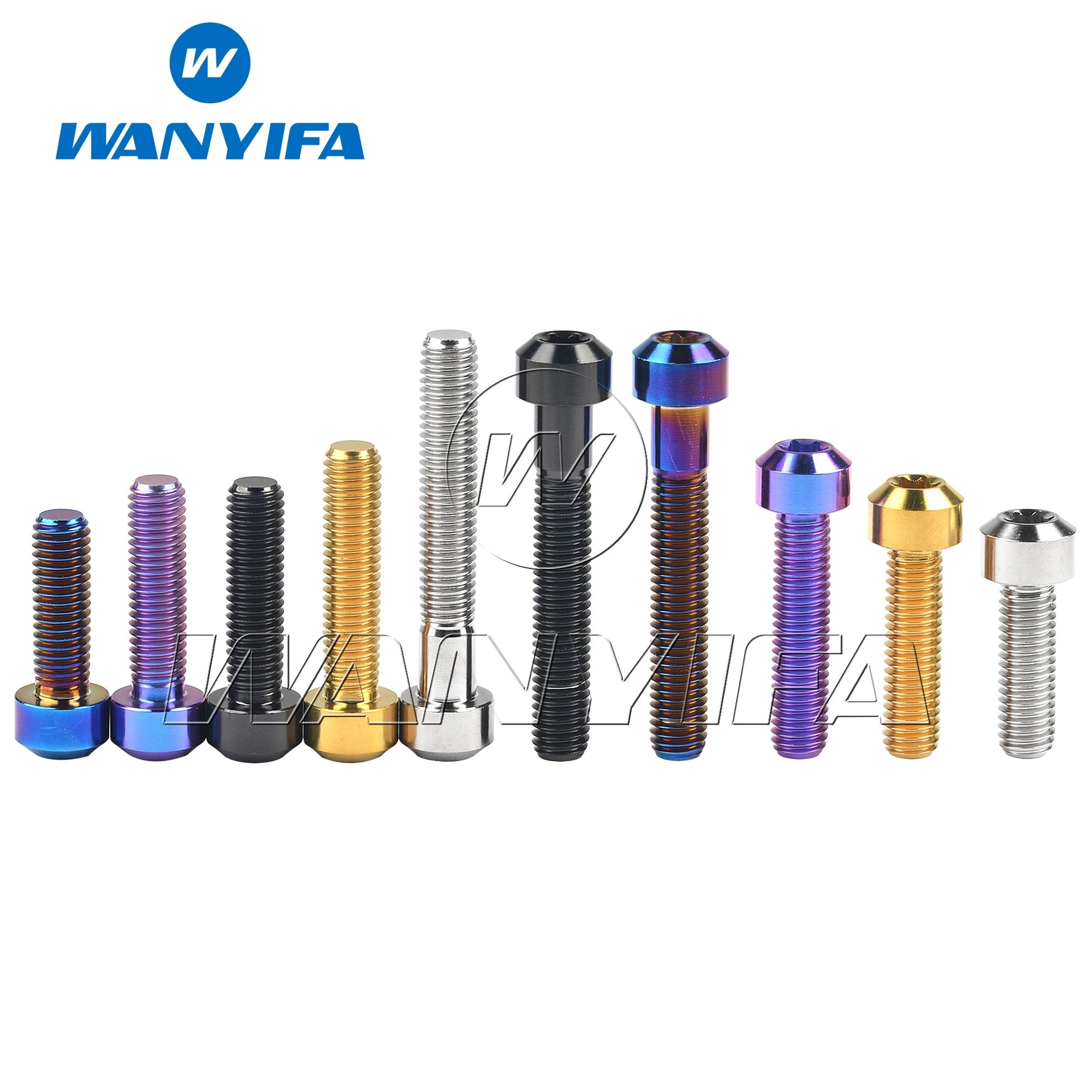 Титановый болт Wanyifa Ti M8x10/15/20/25/30/35/40/45/50 мм Torx T40 винт для крепления мотоцикла и