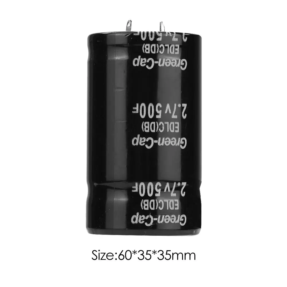 

2.7V 500F Metal Electrolytic Capacitor Wide Scope of Application Daily Durability Farad Capacitor for Automobiles Circuits