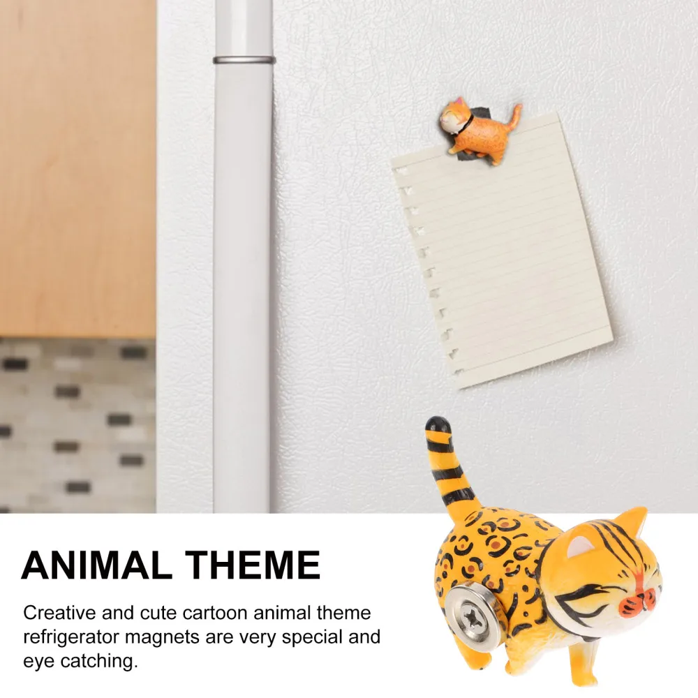 

9pcs 3D Cat Shape Magnetic Fridge Stickers Lovely Animal Shaped Fridge Magnets