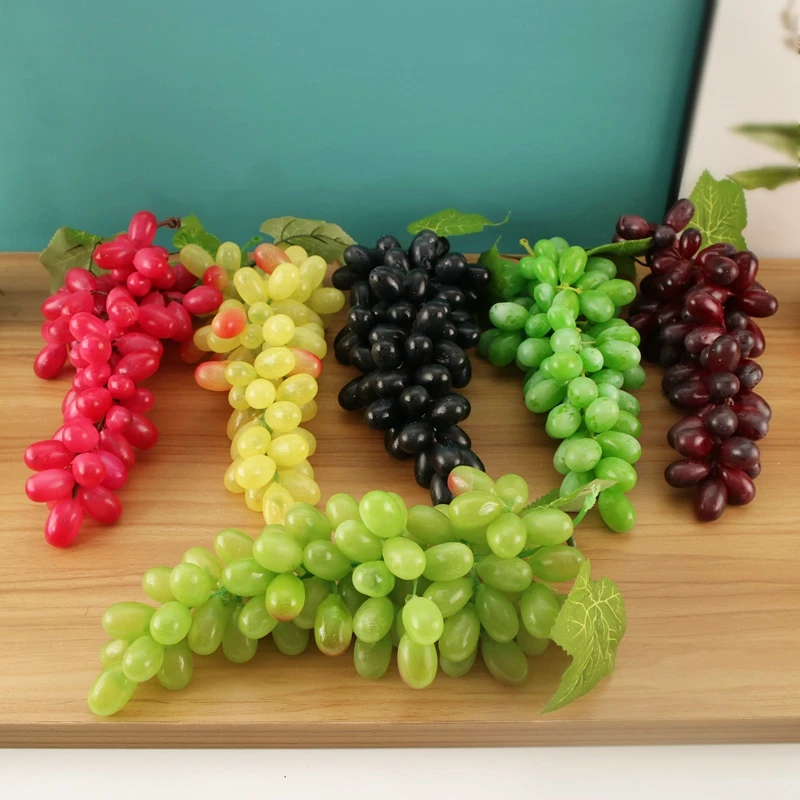 Simulation Grape Bunch Fruit Vegetable Food Exhibition Hall Interior Decoration Model Orchard Promotional Photography Dress Up |