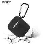 Силиконовый чехол для Apple Air pods 12, беспроводной Чехол для гарнитуры наушников чехол для наушников, защитный чехол для AirPod с крючком