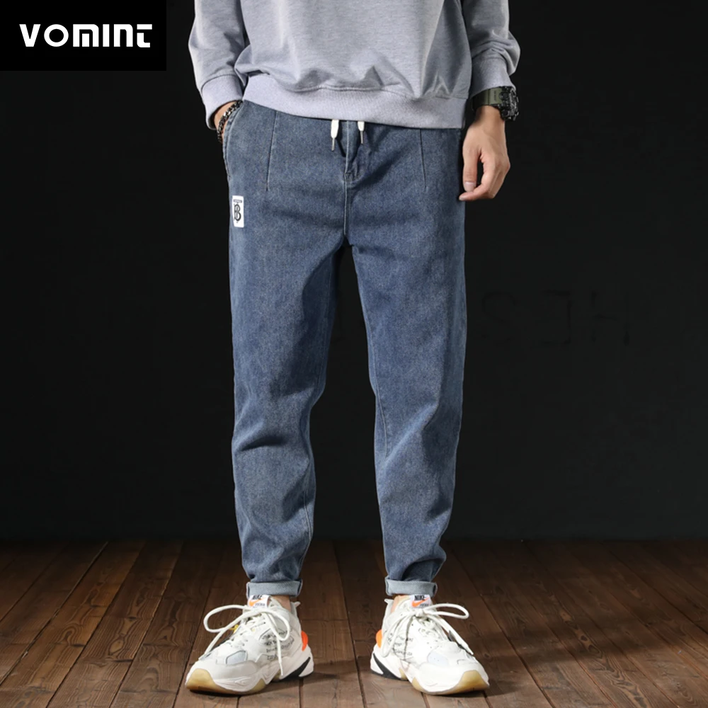 VOMINT мужские джинсы размера плюс эластичные свободные зауженные джинсы-шаровары