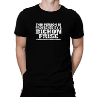 this person is protected by a bichon frise t shirt
