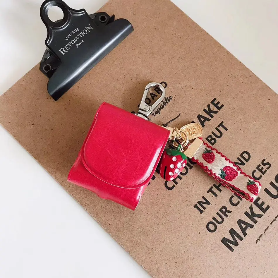 Чехол для наушников AirPods кожаный роскошный мультяшный чехол Apple Airpods 2 компактный