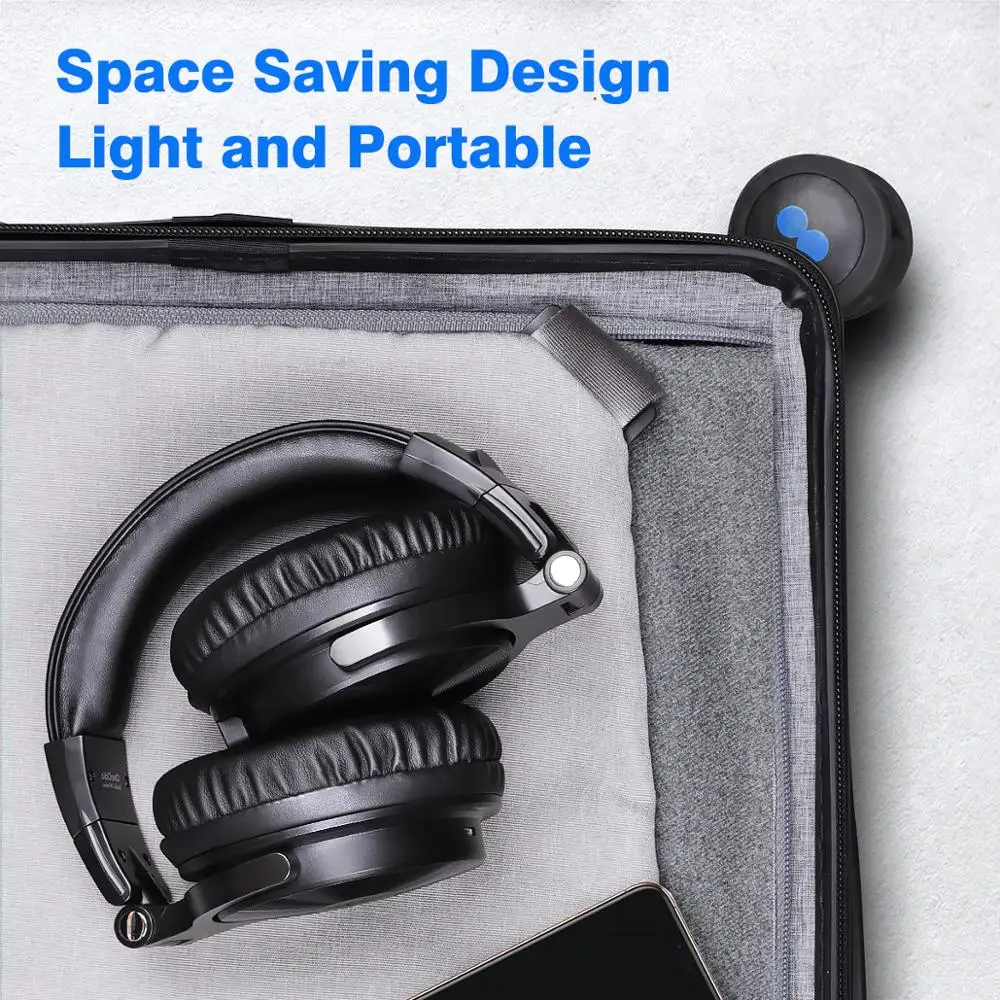 oneodio pro c wireless headphones with microphone 110h playtime bluetooth 5 2 foldable deep bass stereo earphones for pc phone free global shipping
