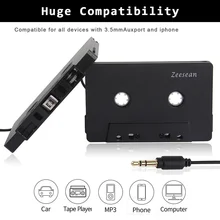 Dual-Channel Car Converter Cassette 3.5MM Tape Box Bluetooth Audio Adapter MP3 MP4 CD MD Computer Phone Recorder Player Car Part