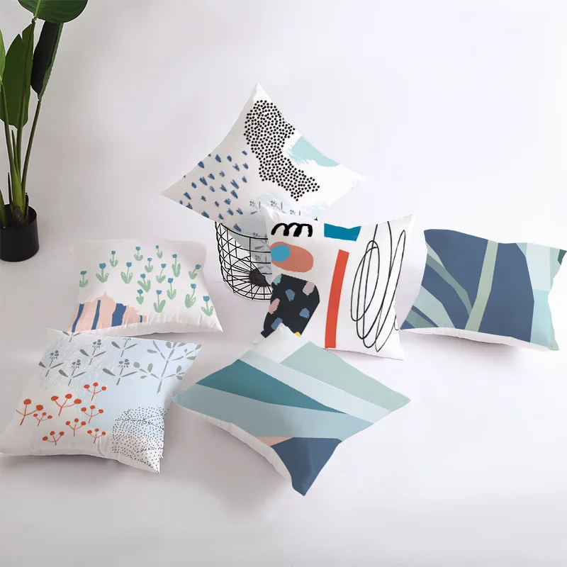 

Net Red Small Fresh Matisse Series Printed Peach Skin Pillowcase Cushion Cover Household Goods Pillow Chair Home Decoration