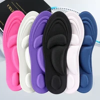1pairs 4d memory foam orthopedic insoles for shoes women men flat feet arch support massage plantar fasciitis sports pads