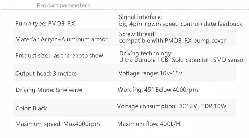 

Bykski DDC Pump DC12V 10W Maximum Flow Lift 3 Meters 400L/H Radiator Size 82*83*78mm Support Combo Reservoir / PWM speed control