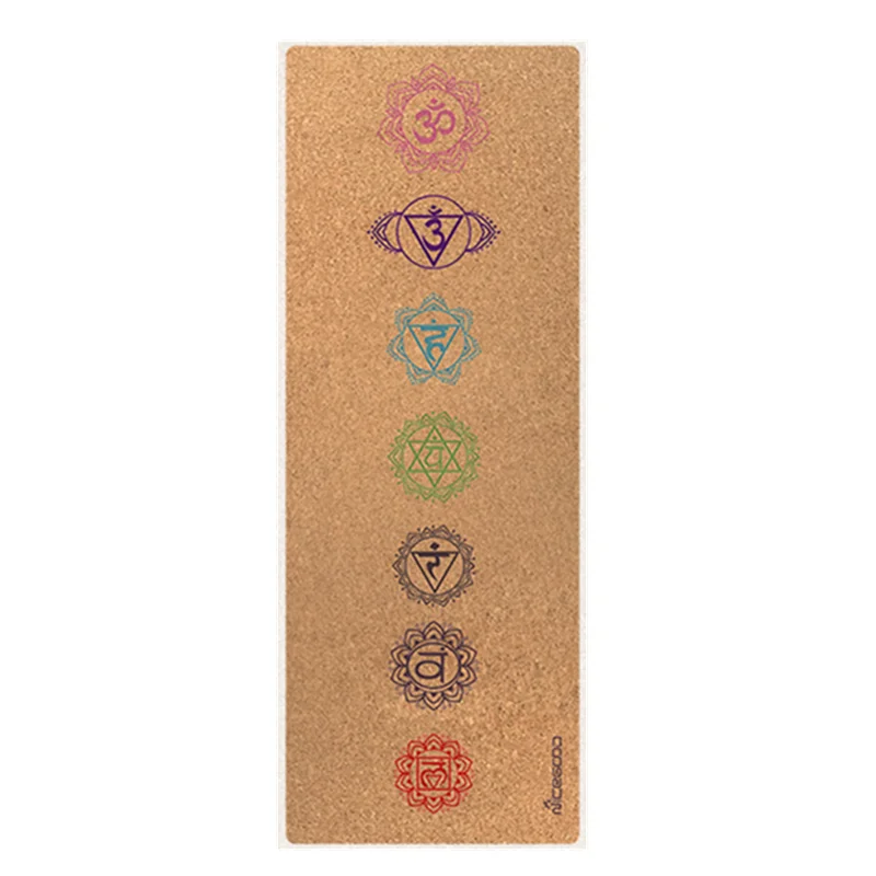 

Wholesale 183*61cm Cork Yoga Mat Non-Slip Printing Eco-Friendly Geometric Pattern Personalized Custom Natural Rubber Yoga Mat