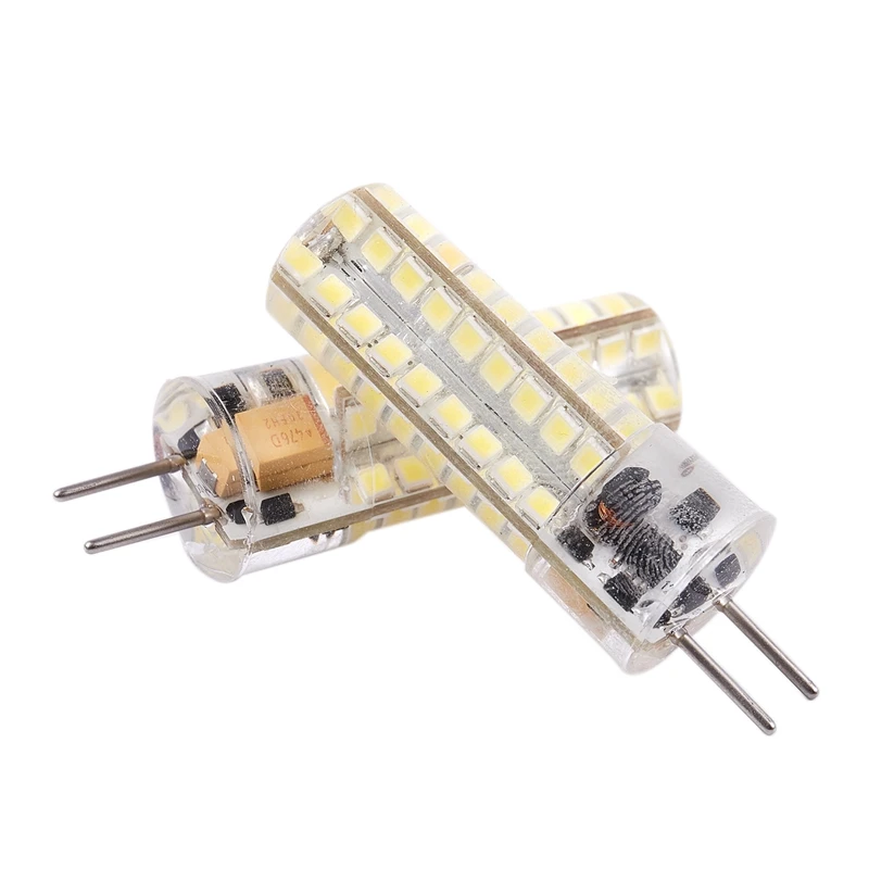 

2x 6.5W GY6.35 LED Bulbs 72 2835 SMD LED 320lm 50W Halogen Lamps Equivalent Dimmable Pure White 6000K 360 Degree Beam Angle Sili