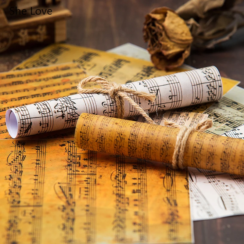 8 шт./лот ретро Стикеры для скрапбукинга|Крафт-бумага| |