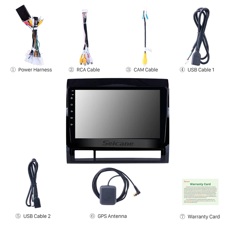 Seicane Android 10 0 GPS навигация 9-дюймовый автомобильный стерео радио для 2005-2013 TOYOTA