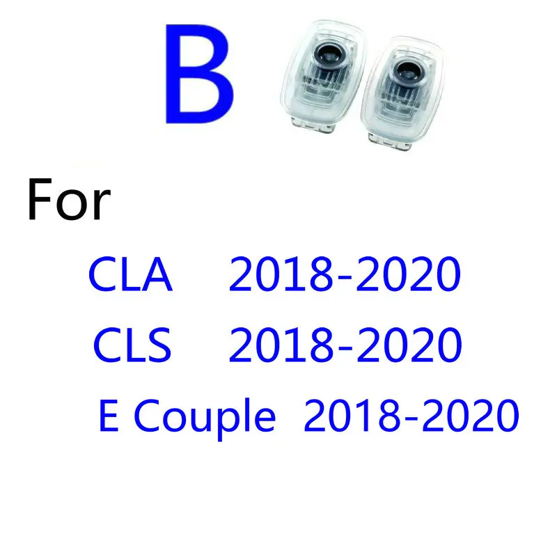 2X Led Car Logo Door Light Projector Ghost For Mercedes Benz CLA c117 c118 w118 CLS C257 W257 C238 AMG 2019 2018 2020 2017 2015 |